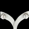 13.71 Ct Attractive Natural White Pearl Silver Earrings