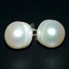 16.04 Ct. Alluring Natural White Pearl Silver Earrings