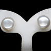 15.08 Ct. Charming Natural White Pearl Silver Earrings