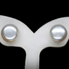 14.25 Ct. Charming Natural White Pearl Silver Earrings