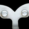 14.99 Ct. Charming Natural White Pearl Silver Earrings