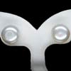 14.16 Ct. Attractive Natural White Pearl Silver Earrings