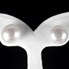 14.32 Ct. Alluring Natural White Pearl Silver Earrings