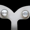14.37 Ct. Charming Natural White Pearl Silver Earrings