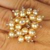 8.55 G. Natural Orange Pink Pearl Ring Free Size