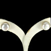 Unheated 14.62 Ct. Natural White Pearl Silver Earring Thailand