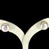 13.73 Ct. Amazing Natural White Pearl Silver Earring Unheated Thailand