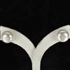 12.61 Ct. Charming Natural White Pearl Silver Earring Unheated Thailand