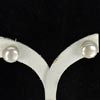 12.89 Ct. Stunning Natural White Pearl Silver Earring Thailand