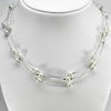 Length 16 Inch. 15.64 G.Natural White Pearl 925 Sterling Silver Jewelry Necklace