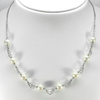 Length 18 Inch.12.43 G. Natural White Pearl Real 925 Sterling Silver Necklace