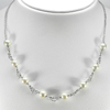 Length 18 Inch. 12.17 G.Natural White Pearl 925 Sterling Silver Jewelry Necklace