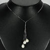 Length 22 Inch. 6.52 G. Nice Natural White Pearl Sterling Silver Necklace