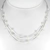 Natural White Pearl 8.78 G. Sterling Silver Necklace Length 16 Inch.