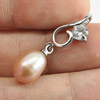 1.91 G. Natural Peach Pearl Rhodium Silver Plated Pendant Fancy Cabochon 1.91 G. Natural Peach Pearl Rhodium Silver Plated Pendant Fancy Cabochon
