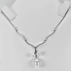 5.20 G. Nice Natural White Pearl Sterling Silver Necklace Length 10 Inch. 5.20 G. Nice Natural White Pearl Sterling Silver Necklace Length 10 Inch.