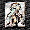 Natural Multi Color Seashell Pearl 3.27 Ct. Woman Carving Shape 16 x 12 Mm Gemstone From Thailand