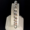 Bracelet Jewelry Multi Color Natural Pearl 12.09G. 952 Sterling Silver Magnet Set  Length 6.5 Inch.