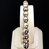 Bracelet Jewelry Multi Color Natural Pearl 12.75G. 952 Sterling Silver Magnet Set  Length 6.5 Inch.