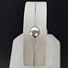 Multi Color White Natural Pearl 1.43 Grams With Platinum Bracelet Jewelry Length 6 Inch.