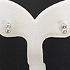 Natural Multi Color White Pearl 3.0 - 4.0 Mm With Platinum Jewelry Earring 0.4 Grams Natural Multi Color White Pearl 3.0 - 4.0 Mm With Platinum Jewelry Earring 0.4 Grams
