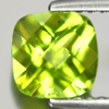 Natural Gem 1.03 Ct. Cushion Checkerboard Green Peridot