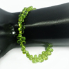 Unheated 71.90 Ct.Natural Green Peridot Beads 9 Inch 6.3 x 4 Mm. Briolette Shape