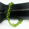 Unheated 91.30 Ct.Briolette Shape Natural Gem Green Peridot Beads Length 9 Inch