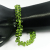 79.75 Ct. 6.6 x 3.8 Mm. Briolette Shape Natural Gems Green Peridot Beads 9 Inch