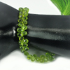 Natural Green Peridot Beads 103.65 Ct. 6.8 x 4.4 Mm. Briolette Gemstones Length