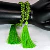 78.65 Ct. 6.4 x 4.2 Mm. Briolette Cut Natural Green Peridot Beads Long 9 Inch