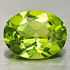 Natural Green Peridot 2.16 Ct. Good Cutting Oval Shape 7 x 9.2 Mm. Gemstone