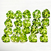 Natural Green Peridot 5.17 Ct. 20 Pcs. VVS Heart Shape 4.1 x 4 Mm. Gemstones