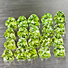 Natural Green Peridot 5.09 Ct. 20 Pcs. VVS Heart Shape 4.1 x 4 Mm. Gemstone