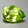 Natural Green Peridot Unheated 1.77 Ct. Pear Shape 10.1 x 7.1 Mm. Gemstone