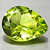 Natural Green Peridot Unheated 1.72 Pear Shape 9 x 7  Mm. Gemstone