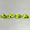 Natural Green Peridot 2.76 Ct. 4 Pcs. Pear Shape 8.1 x 4.9 Mm Gemstone Pakistan