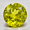 Natural Green Peridot 0.60 Ct. Round Shape 5.1 Mm Gemstone From Pakistan