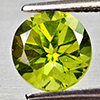 Natural Green Peridot 1.85 Ct. Round Shape 7.2 Mm Gemstone From Pakistan