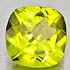 Natural Green Peridot 1.47 Ct. Cushion Shape 7.1 Mm Gemstone From Pakistan
