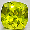 Natural Green Peridot 1.68 Ct. Cushion Shape 7.1 Mm Gemstone From Pakistan
