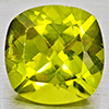 Natural Green Peridot 1.58 Ct. Cushion Shape 7.1 Mm Gemstone From Pakistan