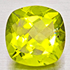 Natural Green Peridot 1.64 Ct. Cushion Shape 7.2 x 7.1 Mm Gemstone From Pakistan