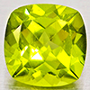 Natural Green Peridot 1.69 Ct. Cushion Shape 7.1 Mm Gemstone From Pakistan