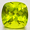 Natural Green Peridot 1.70 Ct. Cushion Shape 7.1 Mm Gemstone From Pakistan