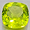 Natural Green Peridot 1.48 Ct. Cushion Shape 7.2 Mm Gemstone From Pakistan