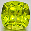Natural Green Peridot 1.80 Ct. Cushion Shape 7 Mm Gemstone From Pakistan
