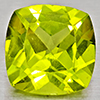 Natural Green Peridot 1.38 Ct. Cushion Shape 7 Mm Gemstone From Pakistan