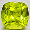 Natural Green Peridot 1.72 Ct. Cushion Shape 7.1 Mm Gemstone From Pakistan