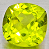 Natural Green Peridot 1.51 Ct. Cushion Shape 7.1 Mm Gemstone From Pakistan